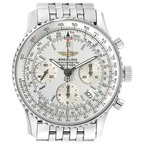 breitling silver watch|breitling watch service near me.